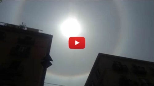 Un cerchio perfetto attorno al Sole: spettacolare fenomeno nel cielo di Palermo |IL VIDEO