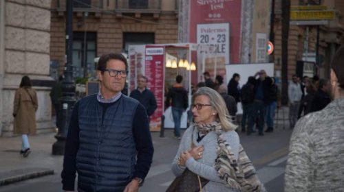 Palermo, Fabio Capello in visita allo Street Food Fest di Via Roma |FOTO