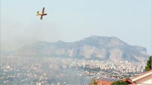 Palermo, incendio sugli argini del fiume Oreto: il fuoco minaccia le case