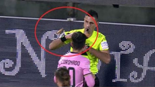 Palermo multato di 10 mila euro per un cono gelato lanciato all’arbitro 🎥 VIDEO