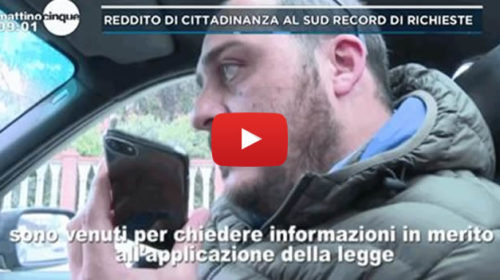 Mattino 5 – Reddito di cittadinanza, le testimonianze di un Caf di Palermo 📺 VIDEO 🎥
