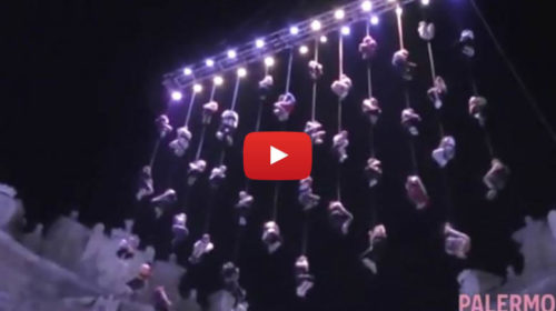 Una rete umana volteggia in cielo, le spettacolari prove del Festino 🎥 VIDEO