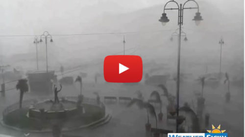 VIDEO: Ecco lo spaventoso downburst che ha colpito la zona nord di Palermo 🎥😱