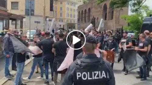 I tifosi rosanero arrivano a Roma: le immagini sotto la Corte Federale 🎥 VIDEO