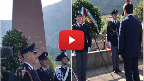 Palermo, il Premier Conte sul luogo della strage di Capaci 🎥 VIDEO