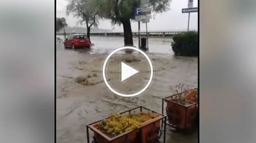 Palermo, allagamenti sul lungomare di Cefalù dopo l’intenso temporale | VIDEO 📹