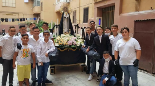 A Palermo la Madonna Addolorata in processione per le vittime del Covid (FOTO e VIDEO)