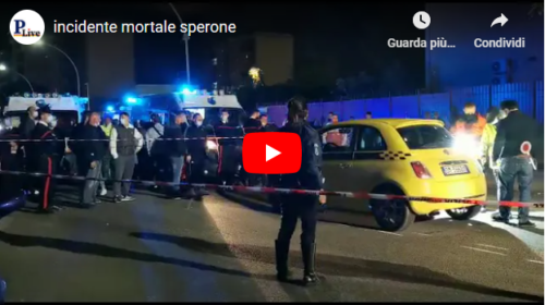 VIDEO | Incidente mortale allo Sperone: pedone viene travolto da una Fiat 500