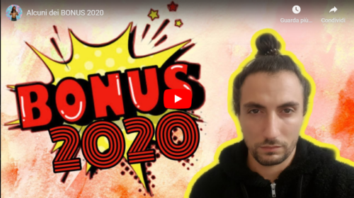 Alcuni dei BONUS 2020, raccontati con l’ironia di Chris Clun – VIDEO