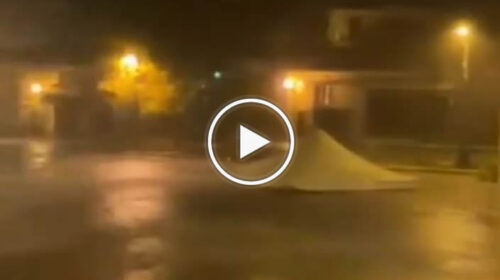 Forti temporali nel palermitano, piogge torrenziali in atto a Prizzi – VIDEO