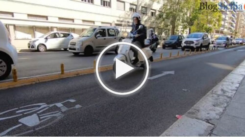 Pista ciclabile a Palermo, percorrerla è un’avventura, tra favorevoli e contrari – VIDEO