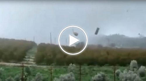 Sicilia, tornado a Canicattì: le paurose immagini – VIDEO