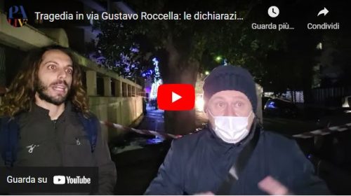 Uomo morto in via Gustavo Roccella: il racconto di un consigliere – VIDEO