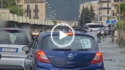 Maltempo a Palermo, disagi, allagamenti e traffico in tilt per forte acquazzone – VIDEO