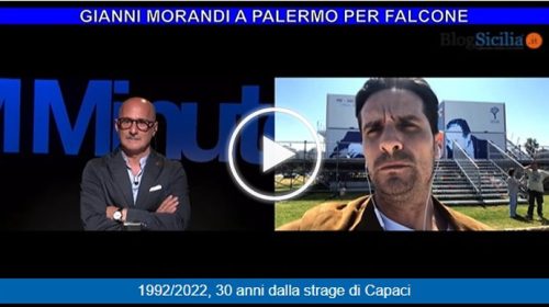 Strage di Capaci, Gianni Morandi e Malika Ayane a Palermo per ricordare Giovanni Falcone – VIDEO