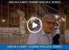 “La ruspa della legalità”, Sgarbi smorza la polemica sull’installazione ai Quattro Canti – VIDEO
