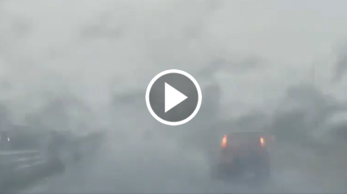 Situazione Live – Autostrada A19: fortissimo nubifragio in atto tra Trabia e Altavilla – IL VIDEO