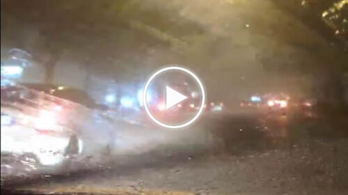 Piogge e grandine su Palermo, in viale Regione la visibilità si riduce al minimo – VIDEO