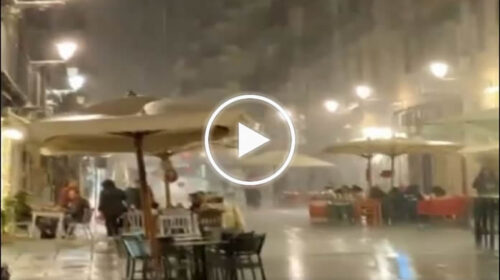 Maltempo su Palermo, temporale e piogge intense in città: le immagini da Via Maqueda – VIDEO