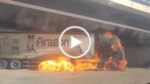 Camion in fiamme esplode sulla Statale Palermo-Agrigento | VIDEO