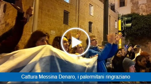 Arresto Matteo Messina Denaro, i palermitani ringraziano le forze dell’ordine davanti alla caserma – IL VIDEO