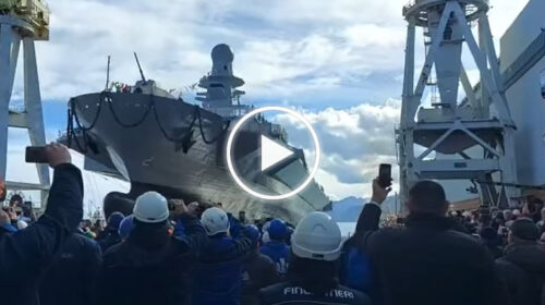 Fincantieri, a Palermo la cerimonia di varo della nave commissionata dallo Stato del Qatar – IL VIDEO