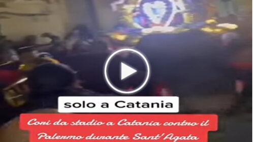 Cori contro Palermo durante la festa di Sant’Agata a Catania: indignazione sul web – IL VIDEO