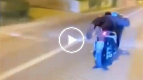 Folle corsa sugli scooter per sfidare la morte, il VIDEO è virale