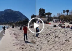 Domenica dal sapore d’Estate a Palermo. A Mondello si fanno i bagni: le immagini dalla spiaggia affollata – VIDEO