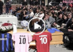 Il pallone e la maglia dell’Inter sulla bara, l’ultimo saluto a Gabriele: “Eri l’unico vero numero 10” – VIDEO
