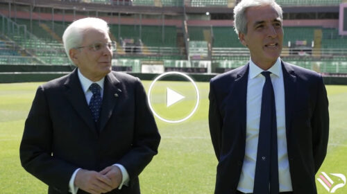 Palermo, il presidente della Repubblica Mattarella visita lo Stadio Barbera e il Museum – IL VIDEO