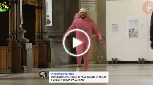 “Vestiti di rosa entrate in chiesa e gridate Forza Palermo”, I ‘The Show’ raccolgono la sfida: l’esilarante momento – IL VIDEO