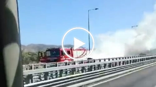Palermo, auto prende fuoco sulla A19: traffico in tilt – IL VIDEO