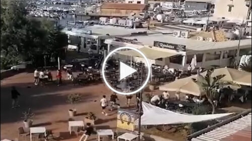 Maxi rissa a Sferracavallo, lancio di tavolini e mazzate: la scena ripresa con un cellulare – IL VIDEO