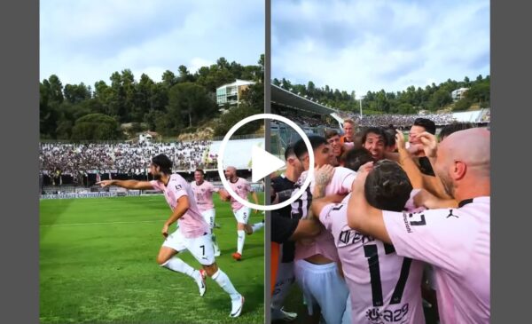 Palermo, il gol di Mancuso allo scadere ripreso da bordo campo: un’emozione travolgente – IL VIDEO