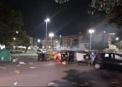 Palermo, tafferugli e scontri per le vampe di San Giuseppe, cassonetti bruciati nei pressi dell’ospedale Civico – VIDEO