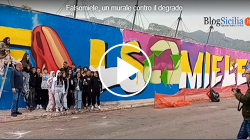 Un murale contro il degrado, i ragazzi di Falsomiele riqualificano largo Emilio Segrè – IL VIDEO