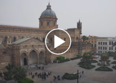 Polvere sahariana avvolge il cielo di Palermo, le straordinarie immagini IN DIRETTA dalla Cattedrale – VIDEO