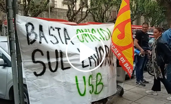 Strage di Casteldaccia, protesta davanti alla sede di Amap: “Basta omicidi sul lavoro” – VIDEO