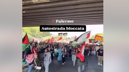 Corteo pro Palestina a Palermo: manifestanti bloccano Viale Regione – IL VIDEO